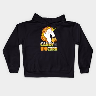 Cute Candy Corn Unicorn Shirt Halloween Girls Outfit Kids Hoodie